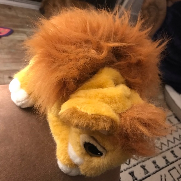 1994 Vintage Rare Disney Lion King Mufasa 14” Plush with Removable Mane To Simba - Picture 5 of 10